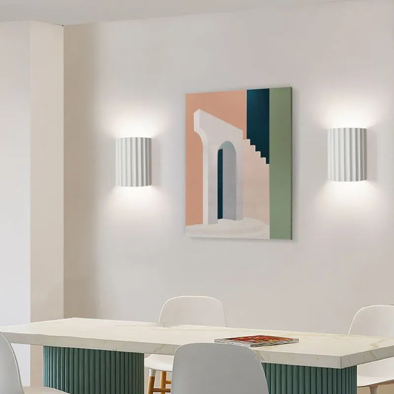 ColoraGlow: Lampada da Parete LED Rotonda – Lampada Moderna per Accenti di Colore per Camera da Letto e Cameretta
