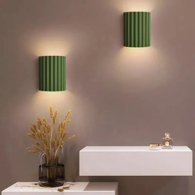 ColoraGlow: Lampada da Parete LED Rotonda – Lampada Moderna per Accenti di Colore per Camera da Letto e Cameretta
