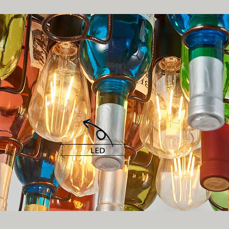 Corvella: Lampada a sospensione antica in design bottiglia di vino – per camere da letto e soggiorni