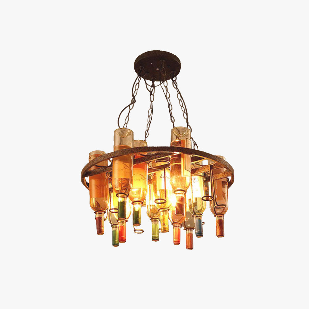 Corvella: Lampada a sospensione antica in design bottiglia di vino – per camere da letto e soggiorni