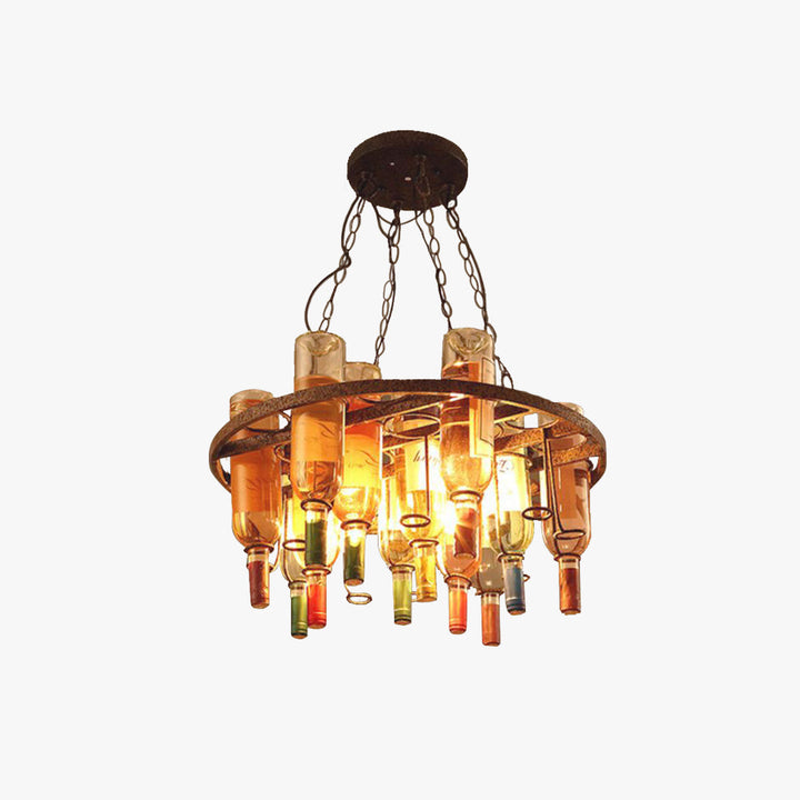 Corvella: Lampada a sospensione antica in design bottiglia di vino – per camere da letto e soggiorni
