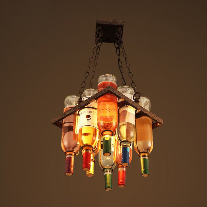 Corvella: Lampada a sospensione antica in design bottiglia di vino – per camere da letto e soggiorni