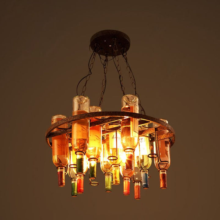 Corvella: Lampada a sospensione antica in design bottiglia di vino – per camere da letto e soggiorni
