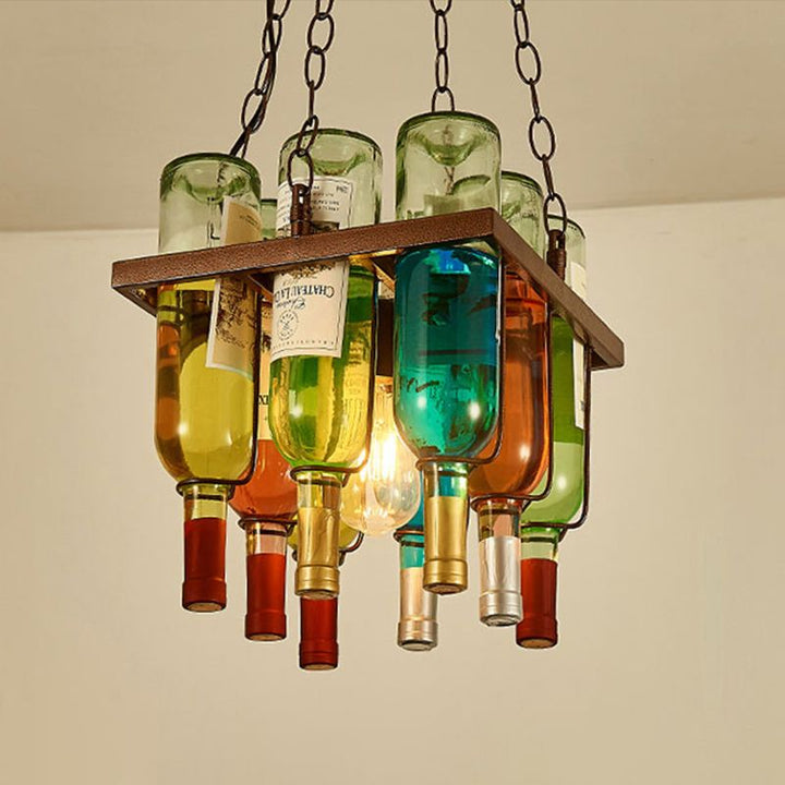 Corvella: Lampada a sospensione antica in design bottiglia di vino – per camere da letto e soggiorni
