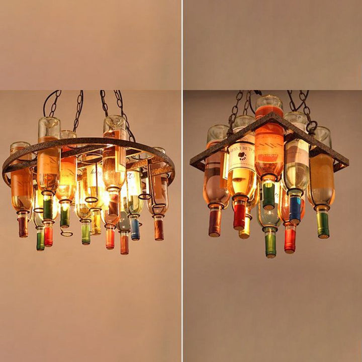 Corvella: Lampada a sospensione antica in design bottiglia di vino – per camere da letto e soggiorni