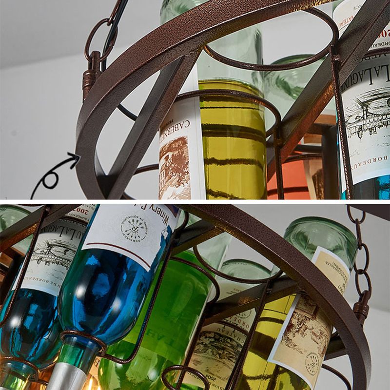 Corvella: Lampada a sospensione antica in design bottiglia di vino – per camere da letto e soggiorni