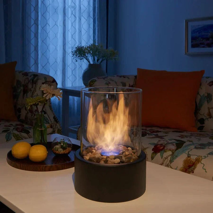 COSYFLAME – Camino da Tavolo Moderno con Fiamme Reali e Combustibile Bioetanolo Senza Fumi