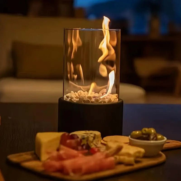 COSYFLAME – Camino da Tavolo Moderno con Fiamme Reali e Combustibile Bioetanolo Senza Fumi