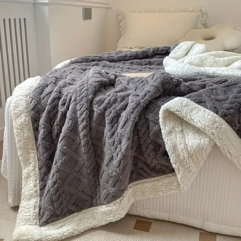 CozySherpa: Coperta in Sherpa Fleece – Morbida coperta per soggiorno, divano e letto