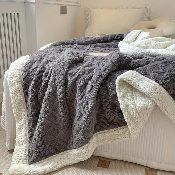 CozySherpa: Coperta in Sherpa Fleece – Morbida coperta per soggiorno, divano e letto