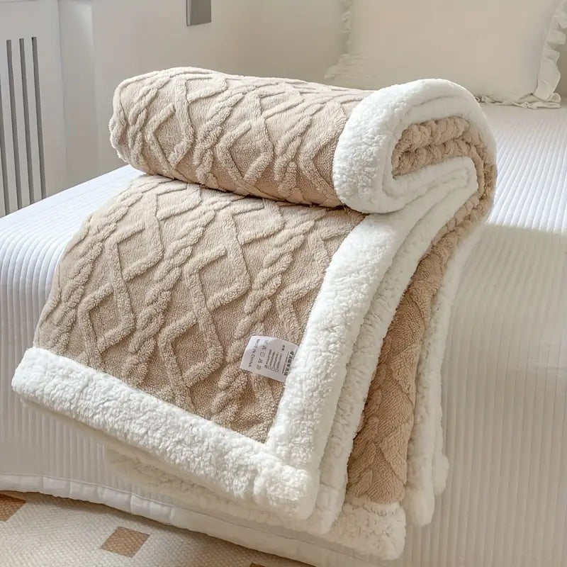 CozySherpa: Coperta in Sherpa Fleece – Morbida coperta per soggiorno, divano e letto