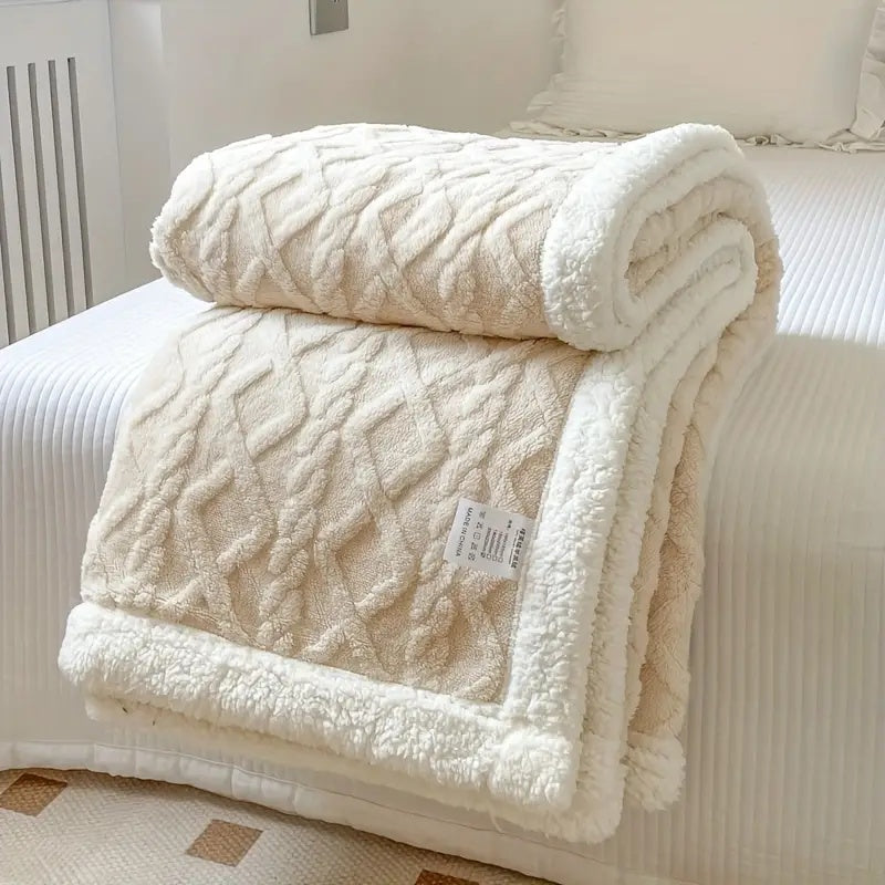 CozySherpa: Coperta in Sherpa Fleece – Morbida coperta per soggiorno, divano e letto