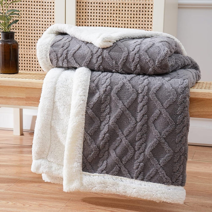 CozySherpa: Coperta in Sherpa Fleece – Morbida coperta per soggiorno, divano e letto