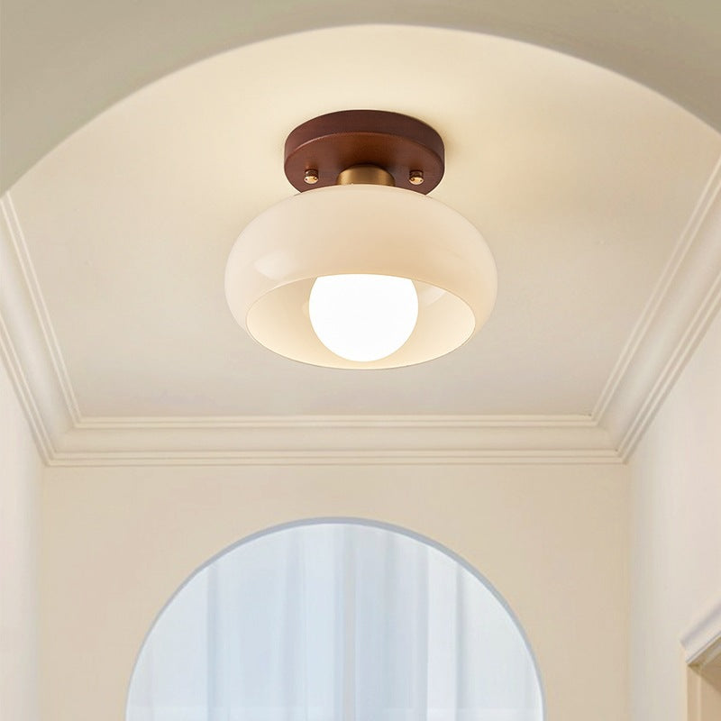 Creamara: Lampada da soffitto LED Bauhaus – design moderno &amp; vetro
