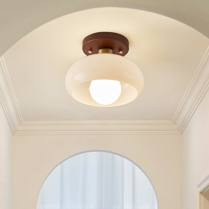 Creamara: Lampada da soffitto LED Bauhaus – design moderno &amp; vetro