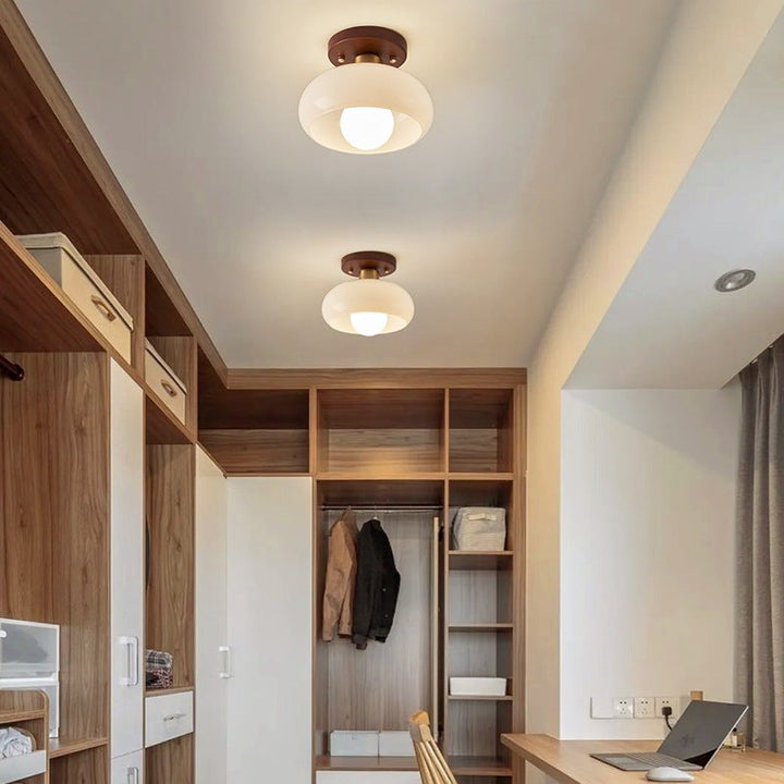 Creamara: Lampada da soffitto LED Bauhaus – design moderno &amp; vetro