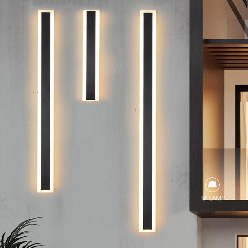 Cryla: Lampada da parete LED lineare per esterni – Lampada da parete resistente alle intemperie per giardino e terrazza