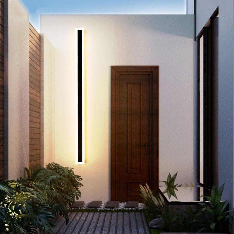 Cryla: Lampada da parete LED lineare per esterni – Lampada da parete resistente alle intemperie per giardino e terrazza