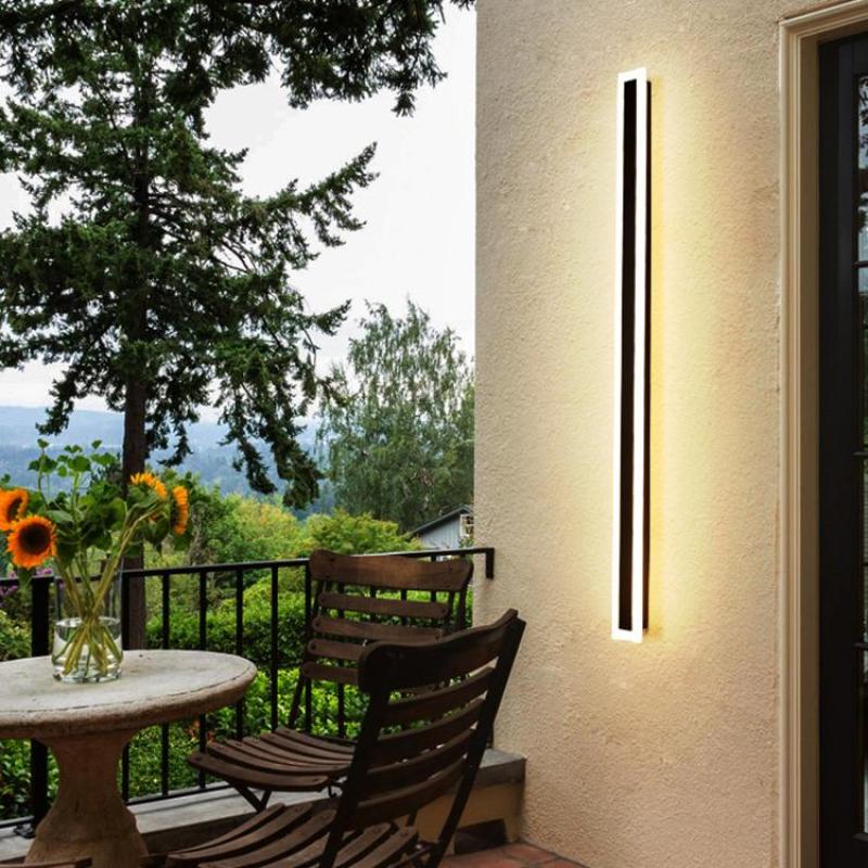 Cryla: Lampada da parete LED lineare per esterni – Lampada da parete resistente alle intemperie per giardino e terrazza