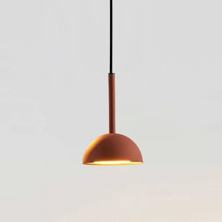 Cupolina: Lampada a sospensione con involucro in metallo geometrico e LED integrato – per cucina e ingresso