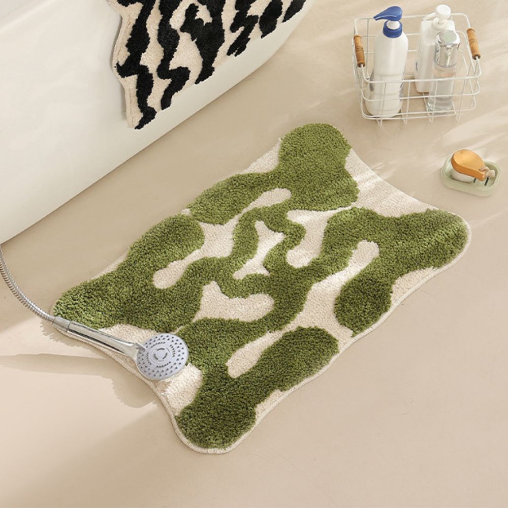DekoMarok: Tappetino da bagno antiscivolo in design marocchino – Morbido, Assorbente e Facile da Pulire