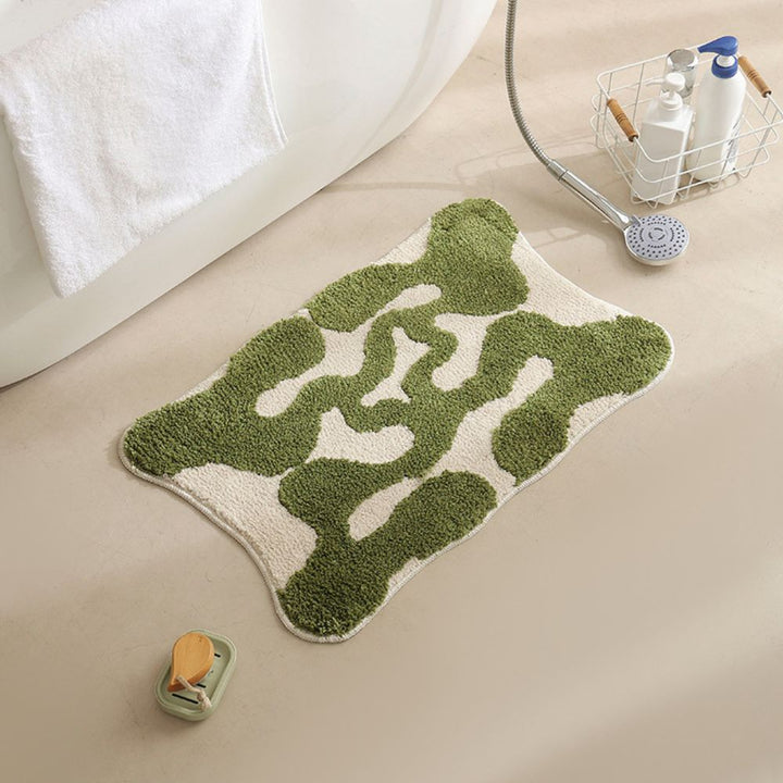 DekoMarok: Tappetino da bagno antiscivolo in design marocchino – Morbido, Assorbente e Facile da Pulire
