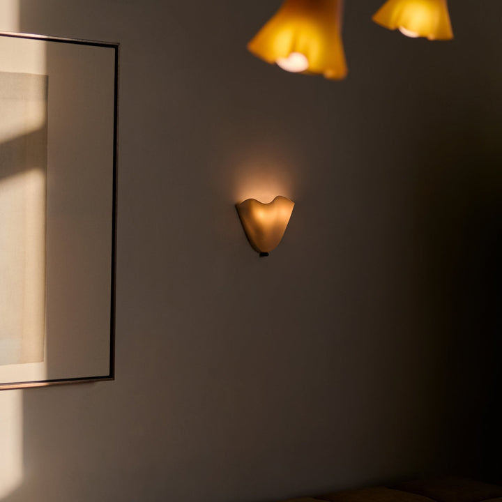 DekoMuschel: Applique in vetro classico LED 1 fiamma in stile conchiglia – per camere da letto e soggiorni