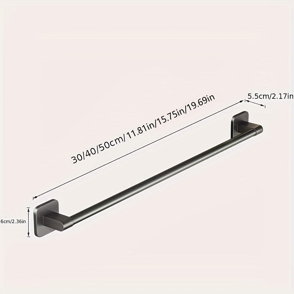 DekoStahl: Porta asciugamani da bagno – set di supporti a parete eleganti in ferro, nero e contemporaneo, salvaspazio e multifunzionale