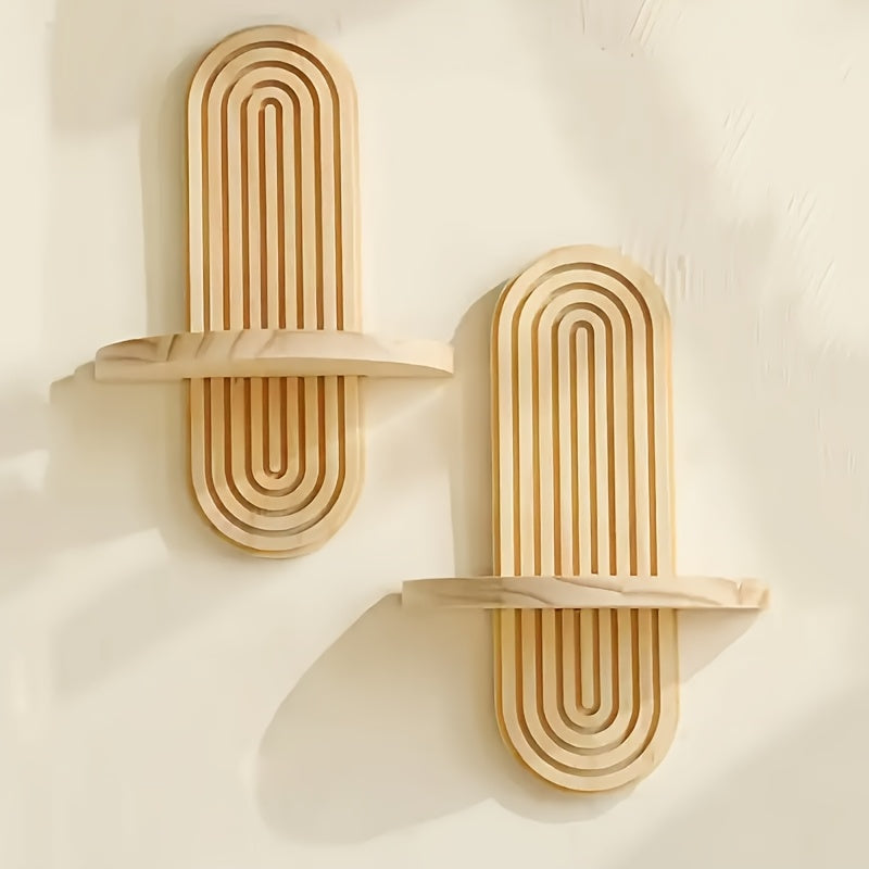 DekoTablett: Mensole da parete in legno – durevoli, decorative e versatili con design a vassoio per piante e foto