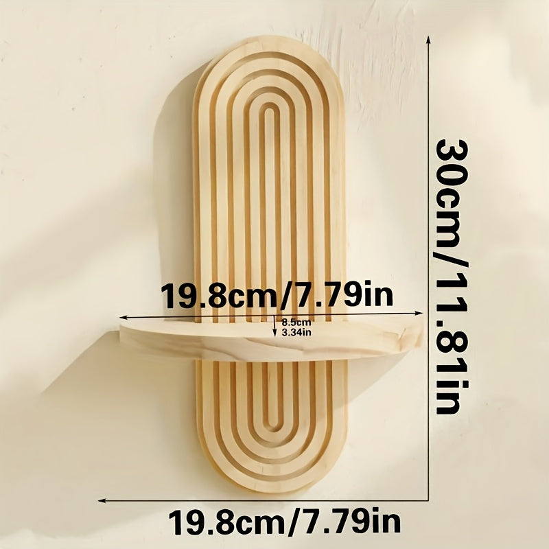 DekoTablett: Mensole da parete in legno – durevoli, decorative e versatili con design a vassoio per piante e foto