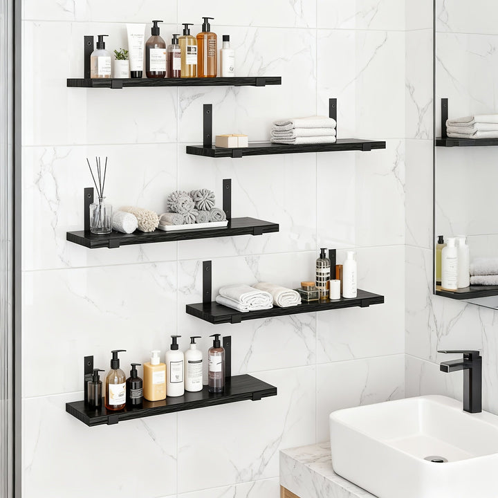 DekoTrend: Mensole moderne – durevoli, decorative e versatili con design sospeso per ufficio e corridoio