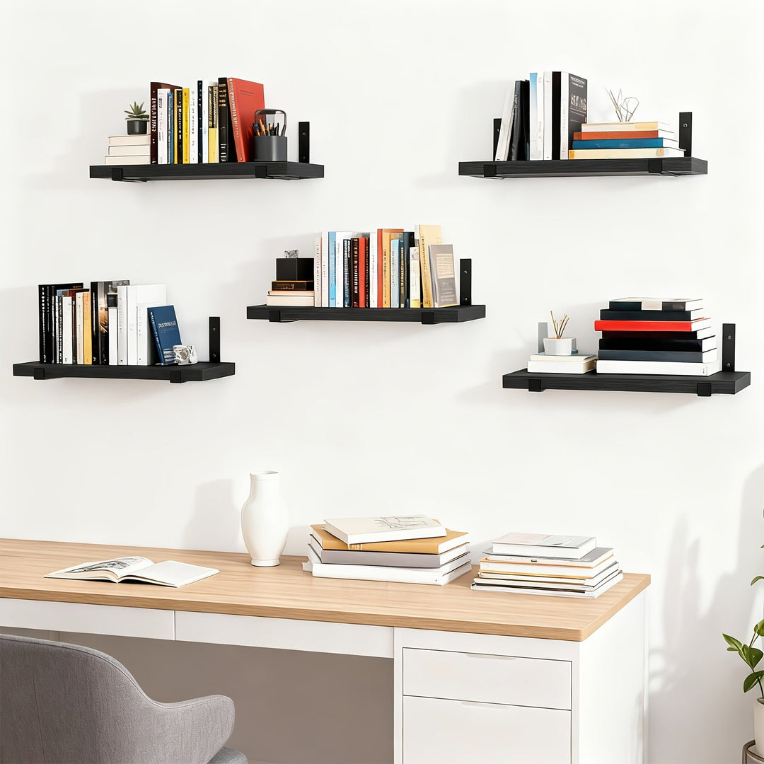 DekoTrend: Mensole moderne – durevoli, decorative e versatili con design sospeso per ufficio e corridoio