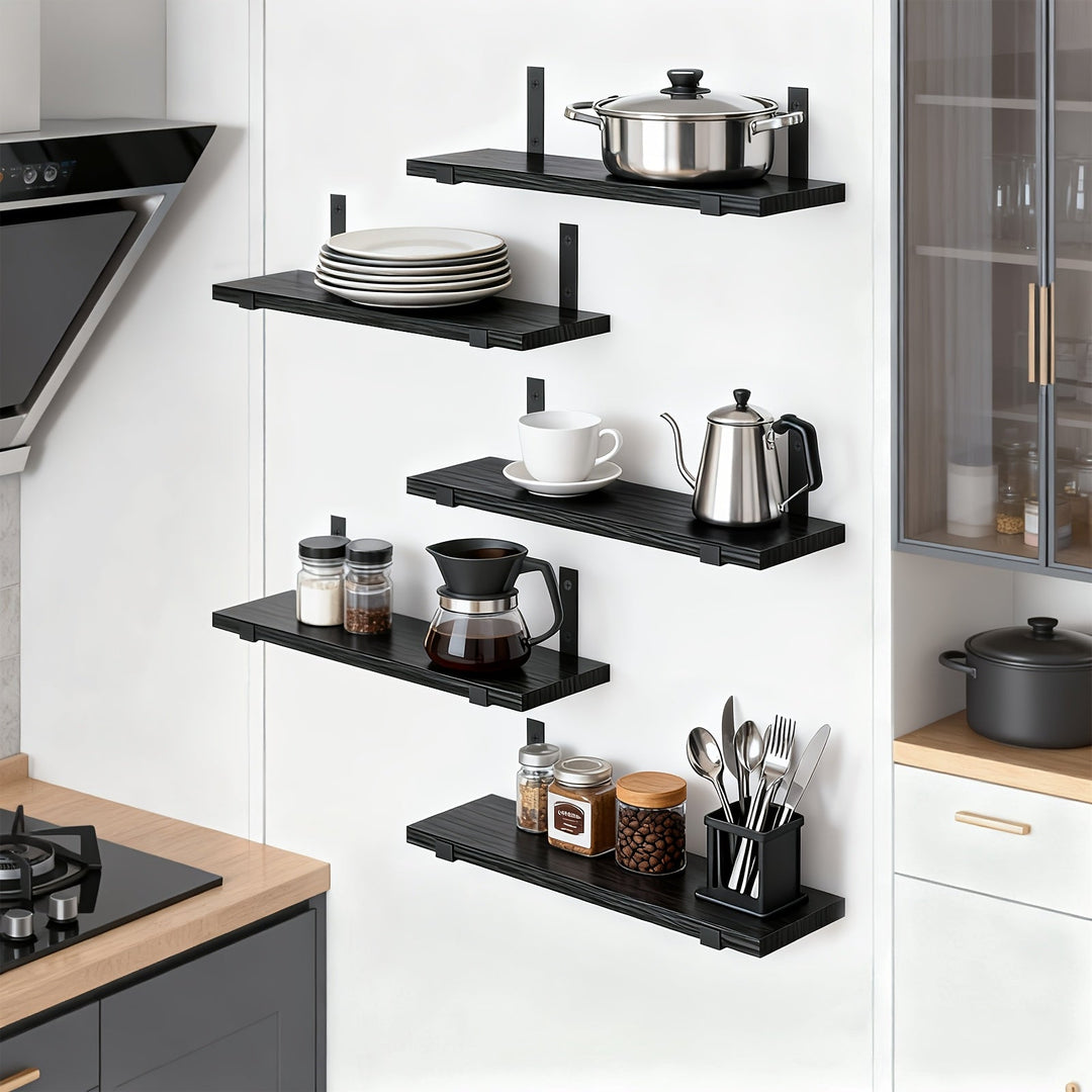 DekoTrend: Mensole moderne – durevoli, decorative e versatili con design sospeso per ufficio e corridoio