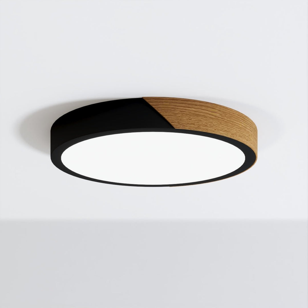 DelphiLicht: Plafoniera quadrata in legno e ferro LED dimmerabile con diffusore in acrilico – per sala da pranzo e soggiorno