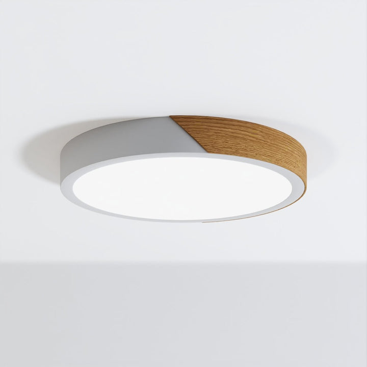 DelphiLicht: Plafoniera quadrata in legno e ferro LED dimmerabile con diffusore in acrilico – per sala da pranzo e soggiorno