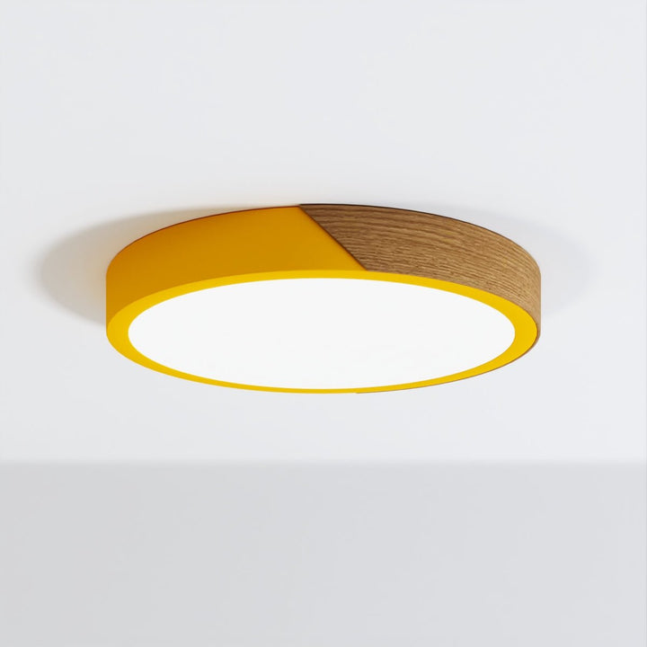 DelphiLicht: Plafoniera quadrata in legno e ferro LED dimmerabile con diffusore in acrilico – per sala da pranzo e soggiorno