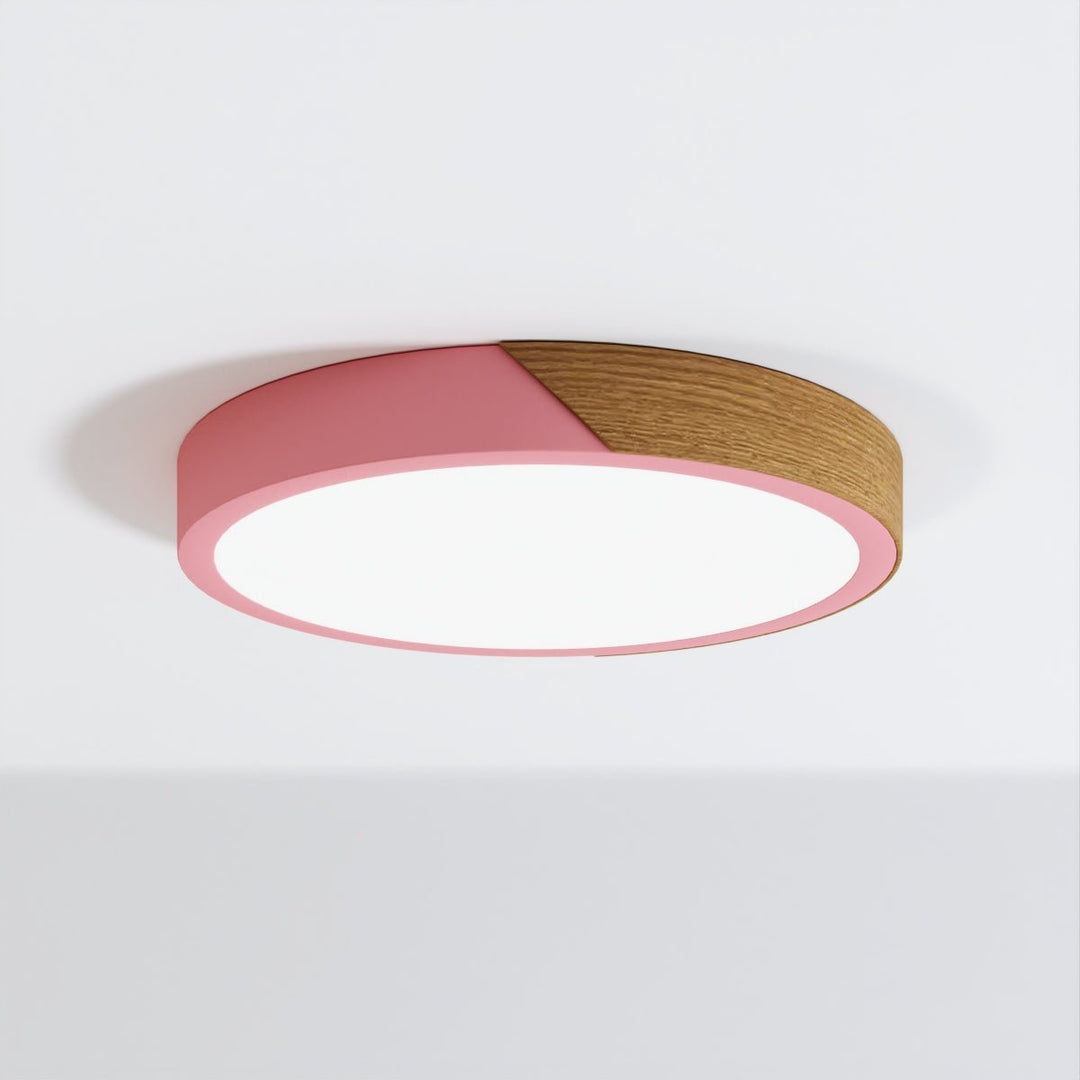 DelphiLicht: Plafoniera quadrata in legno e ferro LED dimmerabile con diffusore in acrilico – per sala da pranzo e soggiorno