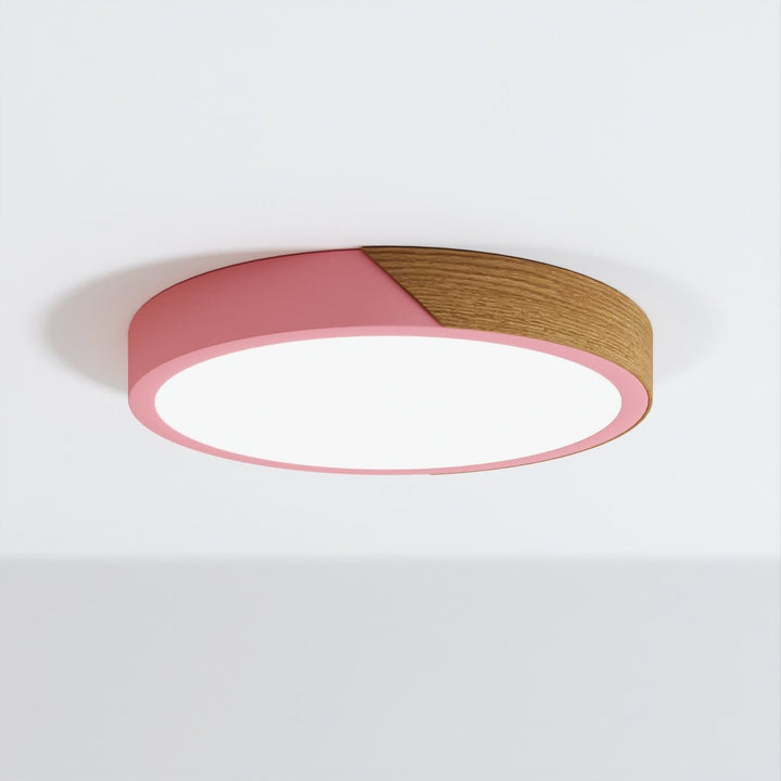 DelphiLicht: Plafoniera quadrata in legno e ferro LED dimmerabile con diffusore in acrilico – per sala da pranzo e soggiorno