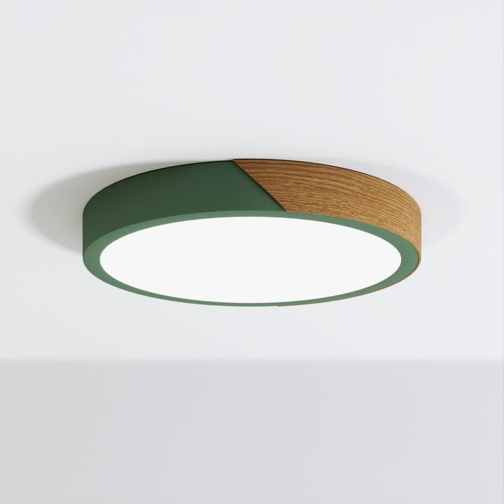 DelphiLicht: Plafoniera quadrata in legno e ferro LED dimmerabile con diffusore in acrilico – per sala da pranzo e soggiorno