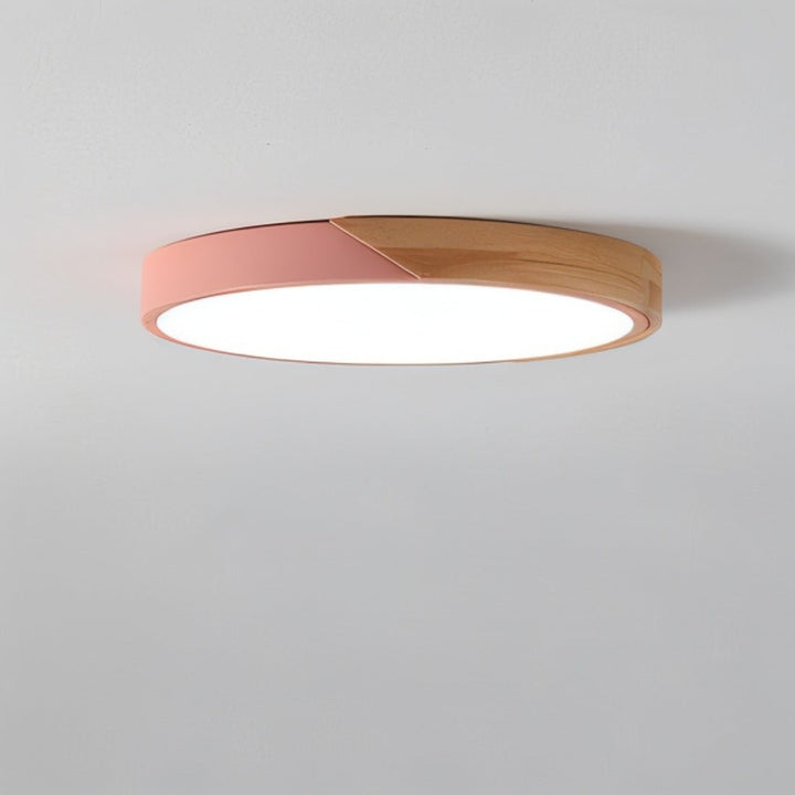 DelphiLicht: Plafoniera quadrata in legno e ferro LED dimmerabile con diffusore in acrilico – per sala da pranzo e soggiorno