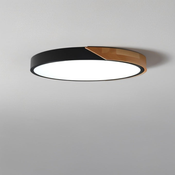DelphiLicht: Plafoniera quadrata in legno e ferro LED dimmerabile con diffusore in acrilico – per sala da pranzo e soggiorno