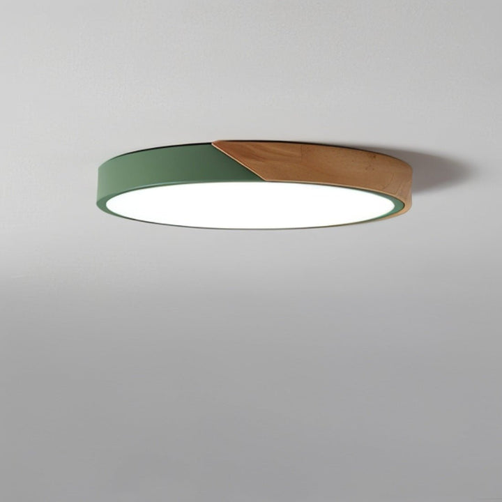 DelphiLicht: Plafoniera quadrata in legno e ferro LED dimmerabile con diffusore in acrilico – per sala da pranzo e soggiorno