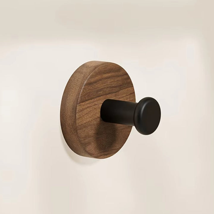 DesignPur: Gancio da parete in legno – autoadesivo, elegante e compatto per spazi abitativi moderni