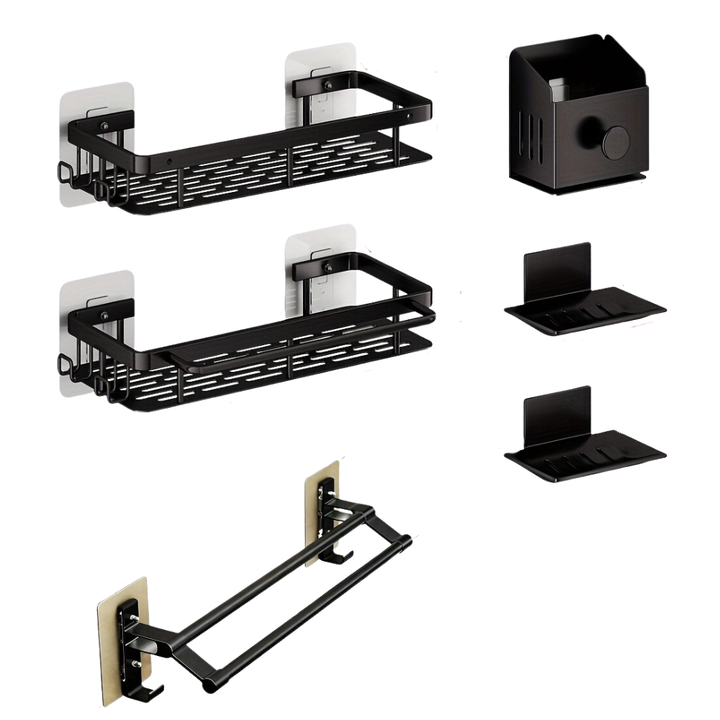 DoppelGestell: Porta-asciugamani da bagno – supporto a doppia barra multifunzionale, decorativo e durevole per bagni moderni