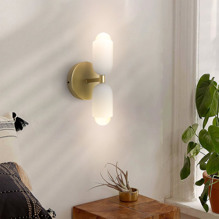 DuoLux: Applique LED moderna 2-fiamme – elegante e decorativa per soggiorni e sale da pranzo