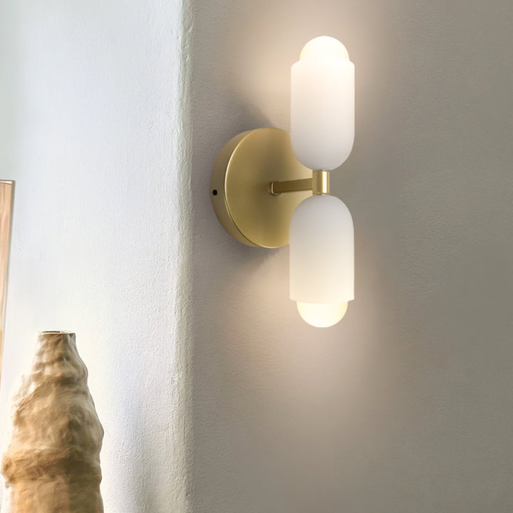 DuoLux: Applique LED moderna 2-fiamme – elegante e decorativa per soggiorni e sale da pranzo