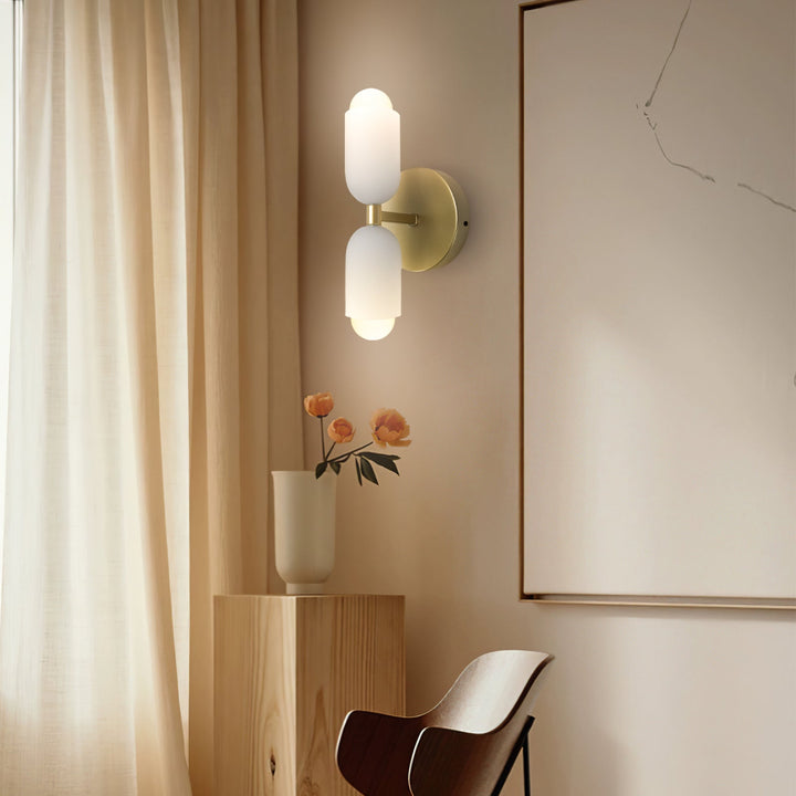 DuoLux: Applique LED moderna 2-fiamme – elegante e decorativa per soggiorni e sale da pranzo