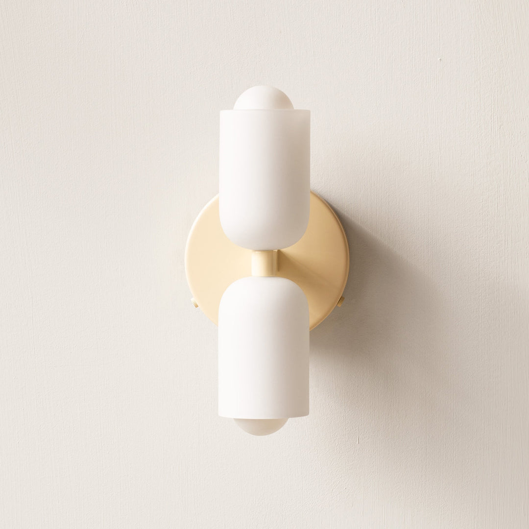 DuoLux: Applique LED moderna 2-fiamme – elegante e decorativa per soggiorni e sale da pranzo