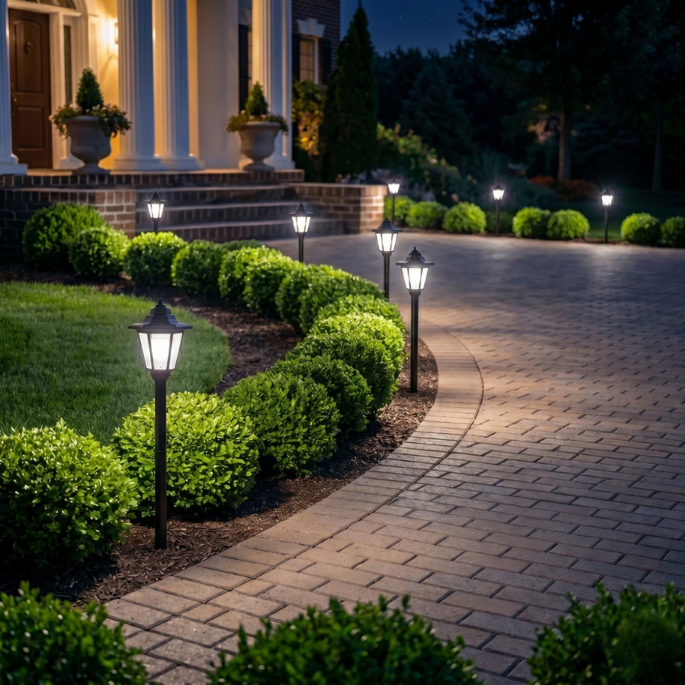 GlowHaven™ – Lampe de jardin solaire pour chemins et allées