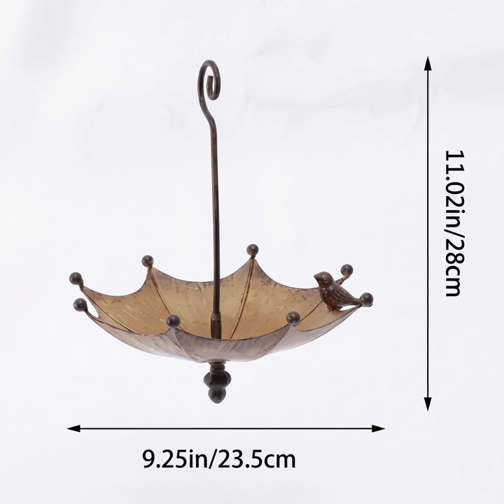 BirdHaven™ – Fontaine à oiseaux et station de nourriture extérieure pour parasol